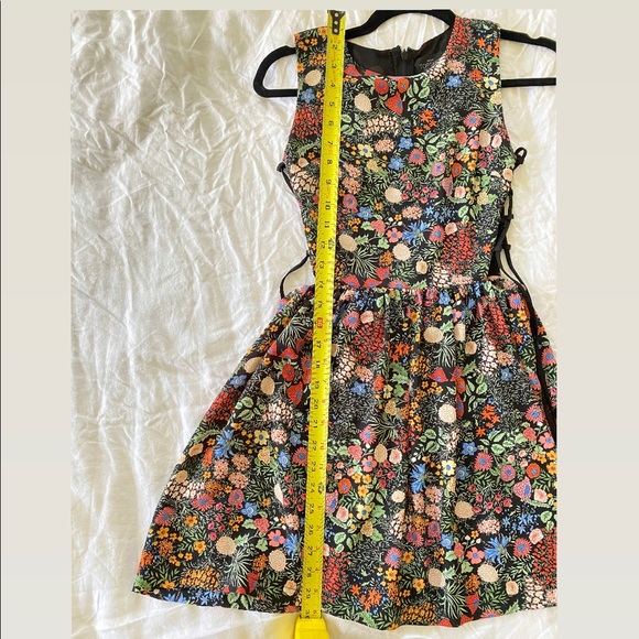 NWOT Topshop Petite 0 XS Dress sides have drawstring openings Anthroplogie - Picture 5 of 10